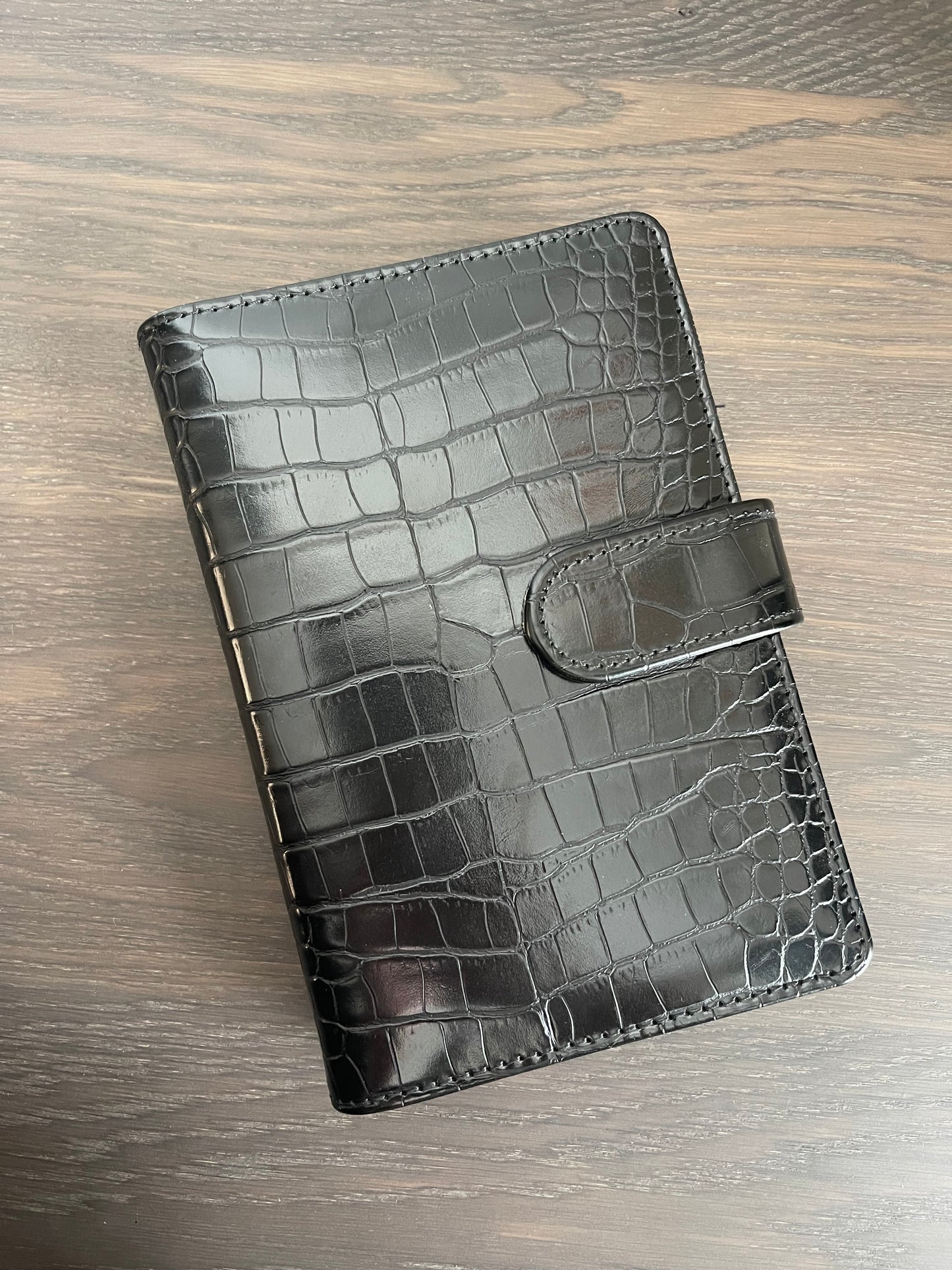 Budget Binder A6 Croco | Zwart