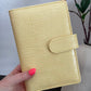 Budget Binder A6 Croco | Pastel Geel