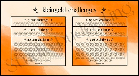 Kleingeld challenge | oranje