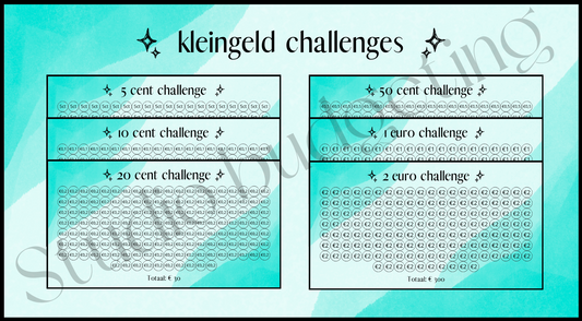 Kleingeld challenge | blauw